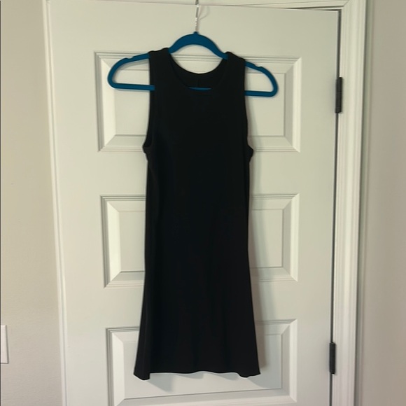 A New Day Black Sheath Mini Dress Halter Sleeveless - Picture 1 of 5